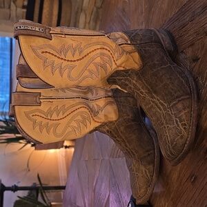 CINCH square toe cowboy westen boots! 7 kids/ladies